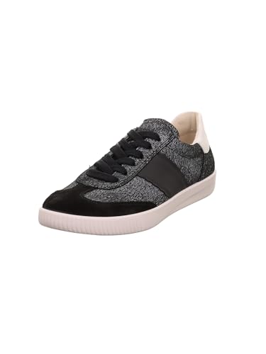 Legero Damen Sneaker Silence Frauen Schnürschuhe,Schnürer,Halbschuhe,Straßenschuhe,Business,Freizeit Weite: G (WMS), SCHWARZ (SCHWARZ) (200), 37 EU