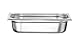 HENDI Gastronormbehälter, Temperaturbeständig von -40° bis 300°C, Heissluftöfen-Kühl- und Tiefkühlschränken-Chafing Dishes-Bain Marie, Stapelbar, 1.8L, GN 1/4, 265x162x(H)65mm, Edelstahl