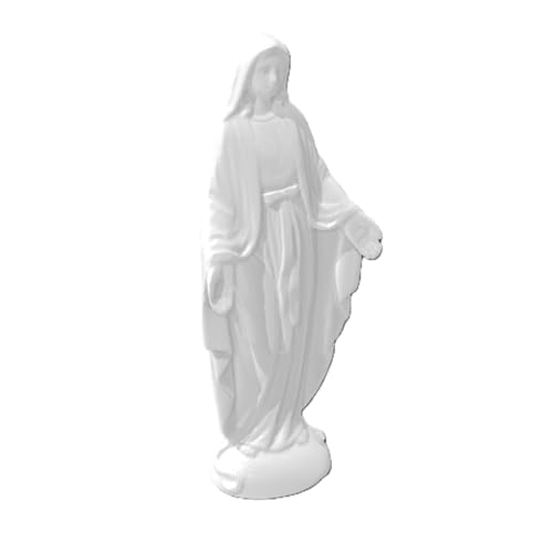 Estatua Virgen María Znet3D 5.5 in Blanco PLA miniatura 2