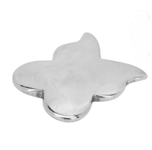 Image of Stainless Steel Butterfly Shape Gua Sha Tool for Face and Body, Metal Scraping Massager for Jawline Sculpting and Skin Tightening