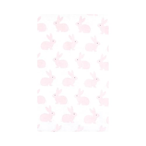 Image of Hudson Baby Unisex Baby Flannel Burp Cloth 10pk, Pink Honey Bunny, One Size