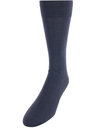 Vannucci Men's Mercerized Cotton Solid Color Dress Socks2