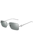 GUCCI SUNGLASSES GG1703S-002 SILVER-SILVER-BLUE 55 MENS