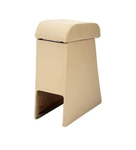 Image of SOROO Car Center Wooden Adjustable Automatic Storage Organizer Console Armrest Support For Spresso beige.