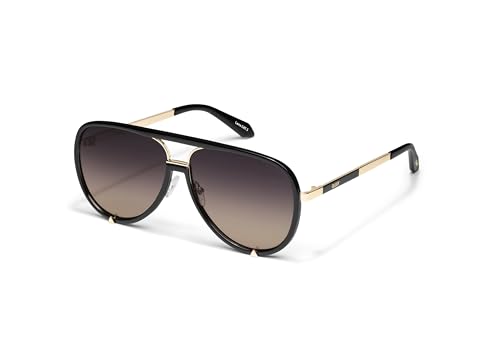 Quay - Womens Sunglasses, Polarized Aviator Lenses with UV Protection, Black Gold Polarized, High Profile Large by QUAY AUSTRALIA - Image 2