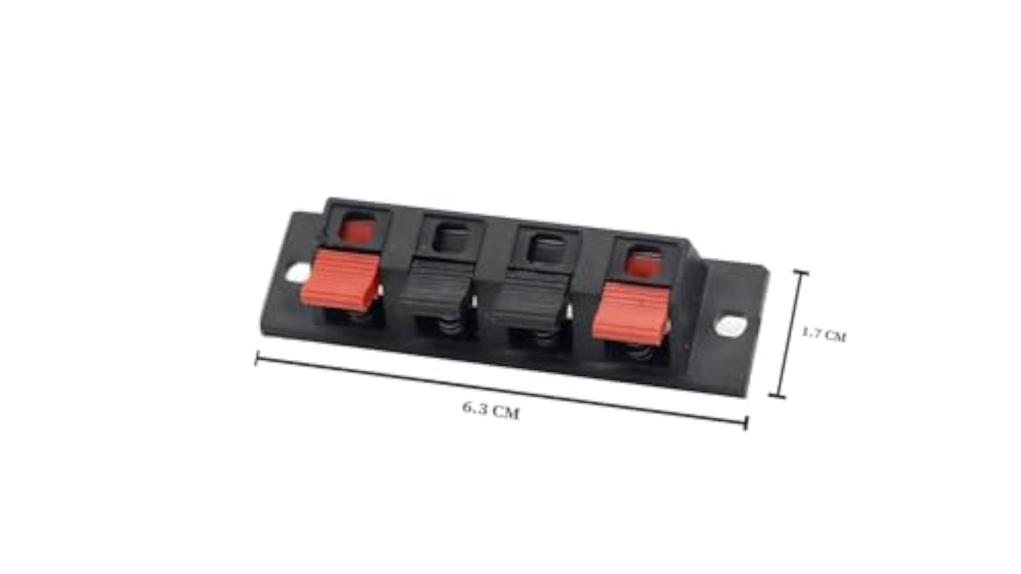 4Pcs Speaker Terminal Block 4 Pin Push Release Connector