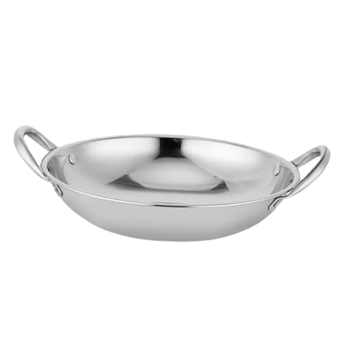 Wok de acero inoxidable con fondo redondo miniatura 1