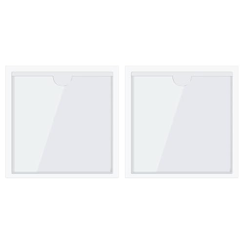 LICQIC 2 Pcs Square Car License Holder Parking Permit Holder Suitable for Most Cars Windshields