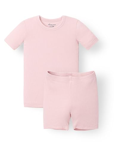 Image of AVAUMA Toddler Short Pajamas Set 6M-10 Years Baby Boys Girls Kids Snug fit Ribbed Sleepwear pjs for Daily Life Style