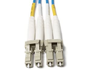 FCD - 3M OM4 LC LC Fiber Optic Cable | Blue 100Gb LSZH Duplex 50/125 LC to LC Multimode Jumper 3 Meter (9.84ft) | Backwards Compatible to OM3/OM2 | 10/40/100g mmf dx 100gbase sfp+ lc-lc
