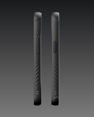 Image of Mous for iPhone 16e Case MagSafe Compatible - Limitless 6.0 - Black Speckled Fabric - Protective Shockproof Phone Cover