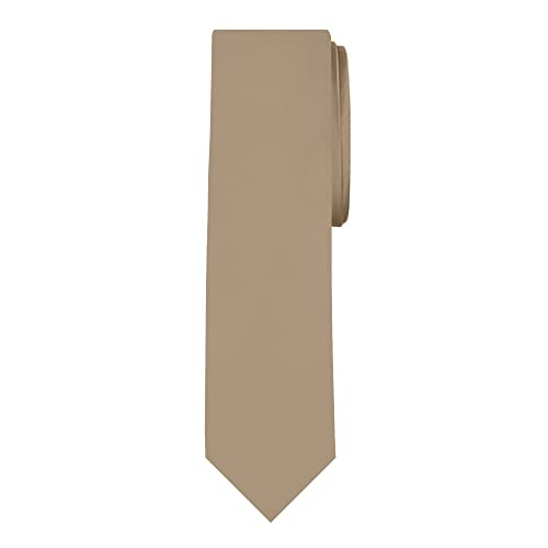 Image of Jacob Alexander Men's Slim Width 2.75 inch Solid Color Tie