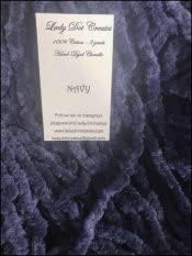 Navy Chenille (3 Yards) by Lady Dot Creates