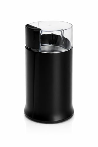 MAXELLPOWER MOLINILLO DE CAFÉ ELECTRICO 50-60 GRAMOS 160W CUCHILLAS RECIPIENTE ACERO INOXIDABLE ESPECIAS SECAS (NEGRO)