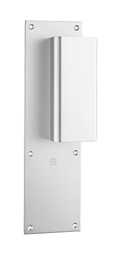 Poignée palière aluminium type Bastille 70x250mm argent bec de cane - HERACLES - I-231103