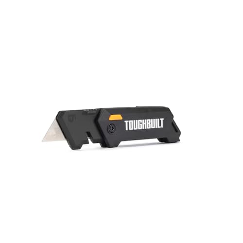 Image of ToughBuilt - Sub-Compact Folding Utility Knife, 4 inch Closed EDC Design with Wire Cutter /Stripper, Button Lock & Tool-Free Blade Change (TB-H4-12-C)