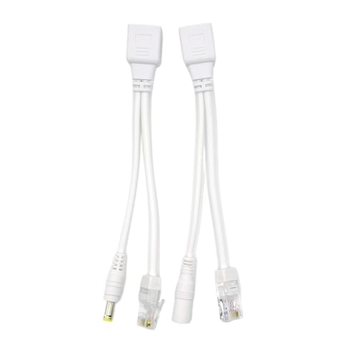 1 yA POE P[upbVup[I[o[C[TlbgA_v^P[u POE Xvb^ RJ45 CWFN^dW[ 12v IP Camea(White pair)