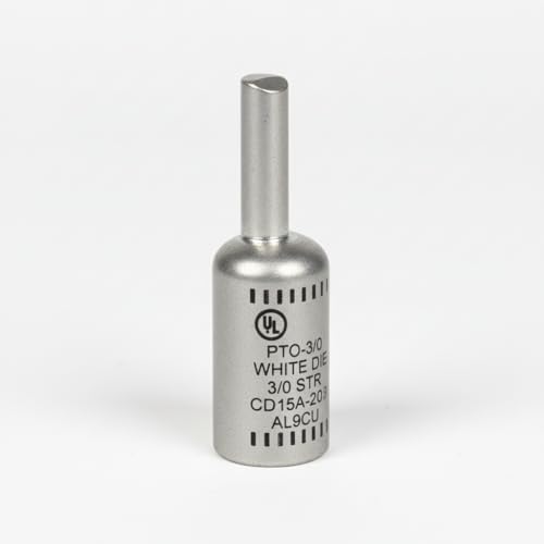 Image of Morris 90985 Morris Products 90985 Offset Solid Pin Terminal Connector, Compression Connector Type, 2 /0 To #1 Wire Range