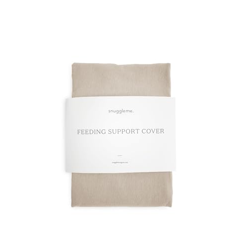 Image of Snuggle Me Organic Feeding Support Pillow Cover, Machine Washable 100% Organic Cotton, Soft Nursing Cover for Breastfeeding, Pillow Slipcover for Baby Girls Boys Newborn - Birch