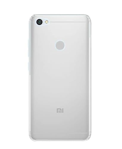 Image of COVERBLACK Soft Rubber Silicon Clear Back Cover Compatible Model for MI Redmi Y1 - Transparent