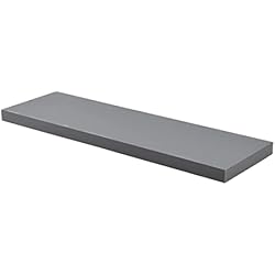 Estanteria Rectangular Acomoda Textil – Estantería para Pared 3 Diferentes Tamaños. Balda Flotante Decorativa de Madera con Fijación Invisible, Estante para Dormitorio, Cocina, Baño y Oficina. (Gris, 50x22,8x3,4 cm)