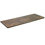 VIVO Rustic Vintage Brown 60 x 24 inch Universal Solid One Piece Table Top for Standard and Sit to Stand Height Adjustable Home and Office Desk Frames DESK TOP60N