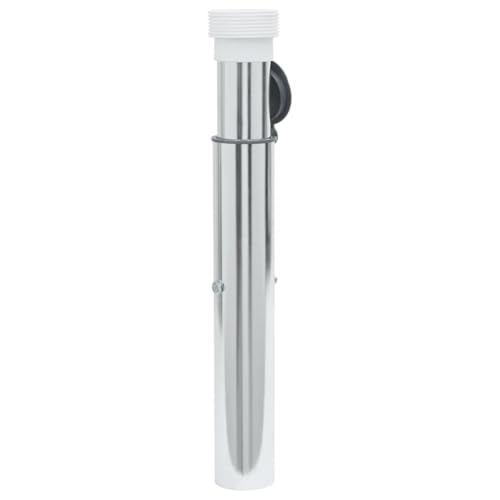 Homgoday Boden-Sonnenschirmständer für 40–50 mm Stange, silberfarbenes Aluminium, Outdoor-Schirmständer