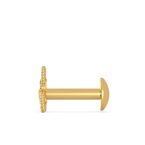 Malabar Gold & Diamonds Yellow Gold Nose Pin for Women 22 k | 22k BIS Hallmark (916) Nose Stud for Women and Girls with Piercing - Image 4