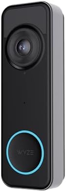 Wyze Battery Video Doorbell Wireless Camera, 1536x1536 HD+ with Color Night Vision, 2-Way Audio, 1:1 Head-to-Toe View, Person/Vehicle/Package Monitor, Wire-Free/Wired Option, 1 Minute Easy Setup