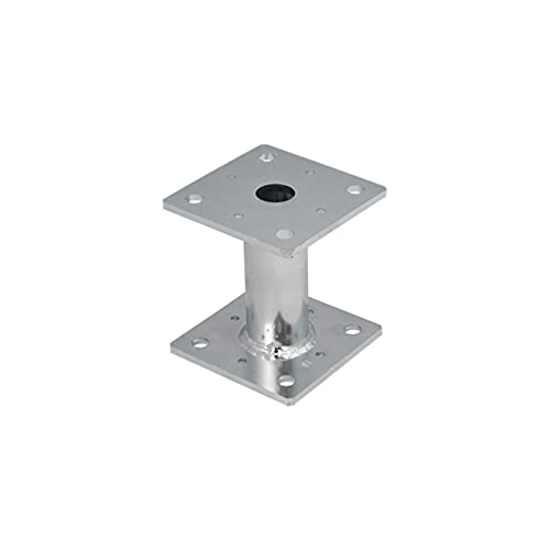 Pied de support de clôture galvanisé robuste (dimensions : 100 x 100 mm)