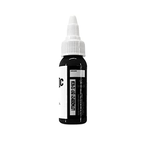 DYNAMIC - Tinta Tatuaje para el cuerpo Color Black 1oz, 30ml