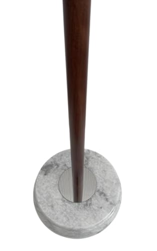 Pied pour drapeau en marbre blanc et mât en bois laqué prestige - 6