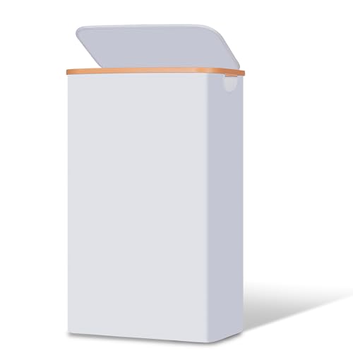 Vincona Slim Laundry Basket with Lid, Narrow Dirty Clothes Hampers for Laundry with Handle, Skinny...