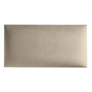 Wandpaneel fluweel met 50 mm vulling – incl. montage – 3D rechthoekig wandkussen – wanddecoratie – decoratie modern | 60 x 30 (Crème Beige RV21)