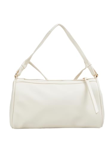 Image of Women Solid Bowler Sling Bag (Off White FS)