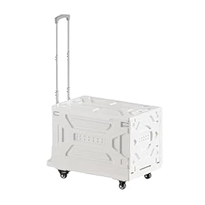 Generisch Faltbarer Einkaufswagen Weiß 90L