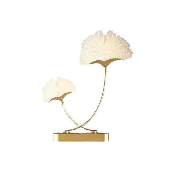 Image of Modern LED Wall Sconce Light, Dual Ginkgo-Stem Leaf Design, Metal Base with Three Colour Illumination (Warm White, Natural White, Cool White), Indoor Decorative Lighting, Black