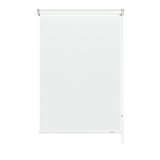 GARDINIA Tenda a rullo con catenella laterale, Installazione a parete, soffitto o nicchia, Trasparente, Opaca, Kit di montaggio incluso, Bianco, 182 x 180 cm (LxA)