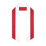 Vintage Indonesia Indonesian Flag Graduation Stole Graduation Sash Scarf Graduation Shawl for 2025 Graduation Study Aboard International Students