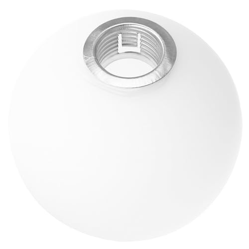 Garneck ガラス製ランプシェード交換用 シングルマウスシェル ガラスランプグローブ ペンダントライト 吸頂灯対応 保護機能付き シンプルデ