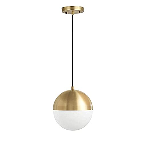Lámpara colgante industrial de metal dorado de 15 cm para iluminar la barra de la cocina 2