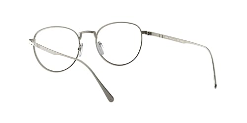 Persol Po5002Vt Round Prescription Eyewear Frames, Pewter/Demo Lens, 51 Mm #TOP5