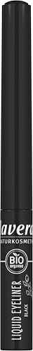 lavera Liquid Eyeliner -Black 01 - langanhaltend & wischfest - ohne Krümeln oder Verschmieren - präziser Filz-Applikator - Naturkosmetik - 1 Stück