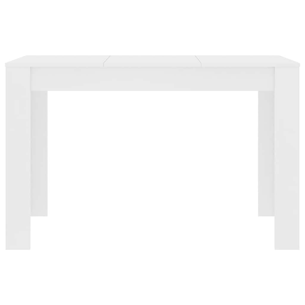 Esstisch Weiß 120x60x76 cm Holzwerkstoff | Langlebig und stabil, einfache Montage, pflegeleicht mit feuchtem Tuch, für Esszimmer und Küche
