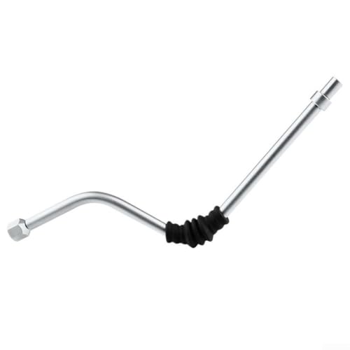 Stainless Steel Coffee Machine Steam Wand for Gaggia Viva Models - 17cm Length with Heat-Resistant Rubber Elbow (3 Holes)