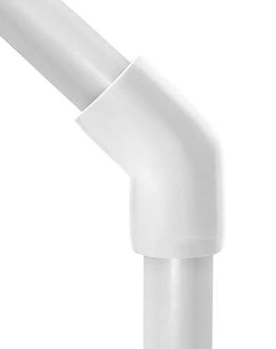 QWORK 1/2" 45 Degree Elbow PVC Fitting 2-Way, 20 Pack White, Furniture Grade Connector with Tapered Sockets for PVC Pipe, DIY Shelves Desks Chairs Garden & Structure Builds by QWORK - Used condition - Image 8