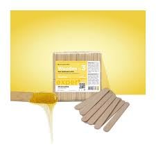 STALEKS PRO EXPERT Wooden Wax Applicator Sticks 100 Pcs 114x10mm Birch Wood Spatulas for Warm & Hot Wax Depilation