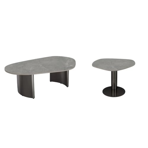 Image of Wakefit Center Table | 1 Yr Warranty | Coffee Table for Living Room Wooden, Tea Table for Living Room Wooden, Sofa Table, Free Installation from Brand, Modern Multi-Functional & Wobble-Free(Mocca)