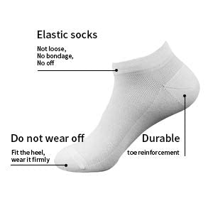 October Elf Men's Crew Ankle Thin Cotton Dress Socks - Short Athletic Socks3