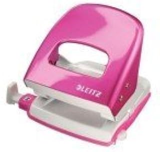 Leitz brolocher NeXXt, metal, 30 hojas, en embalaje blíster), color rosa metalizado